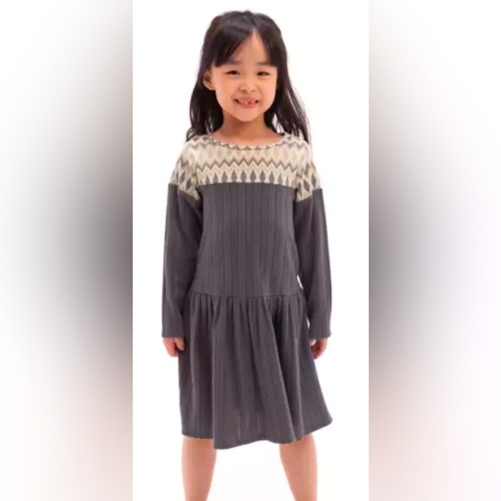 NWT - Rare Editions - Drop‎ Waist Rib Knit Dress